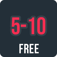 5-10 free chips and free spins